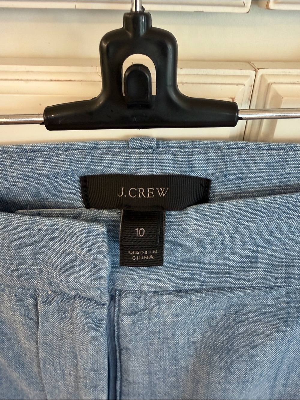J. Crew Chambray Scallop-Hem Shorts in Light Blue size 10, 3” inseam - Picture 4 of 7